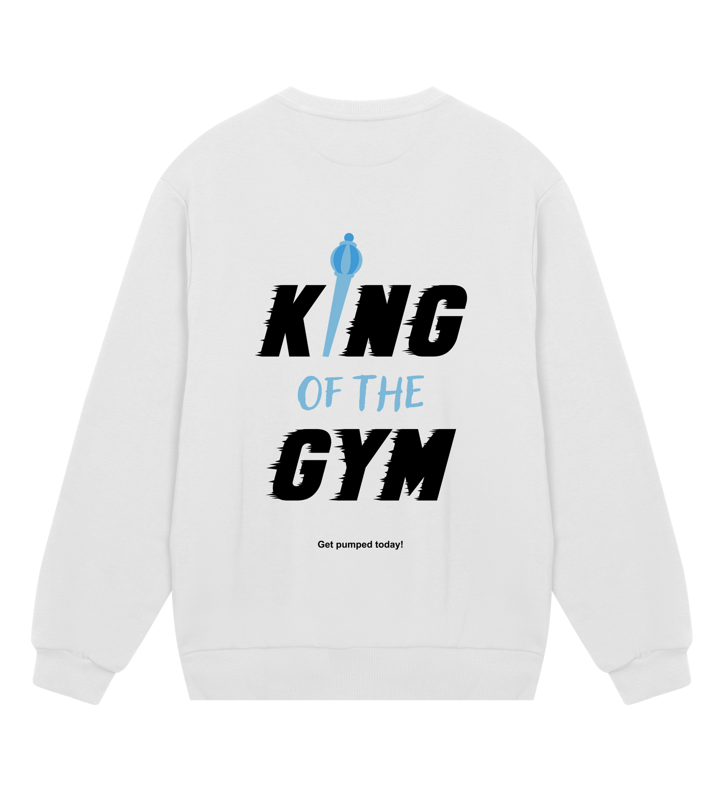 King of the gym Sweater - Wit