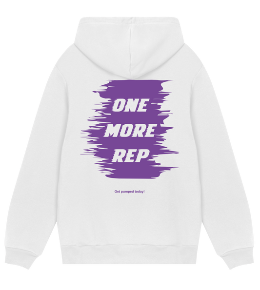 One more rep Hoodie - Wit Heren