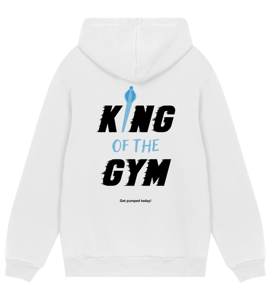 King of the gym Hoodie - Wit