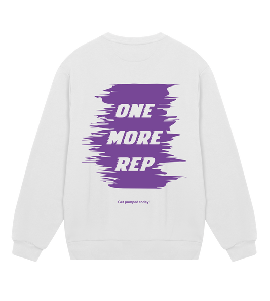 One more rep Sweater- Wit Heren