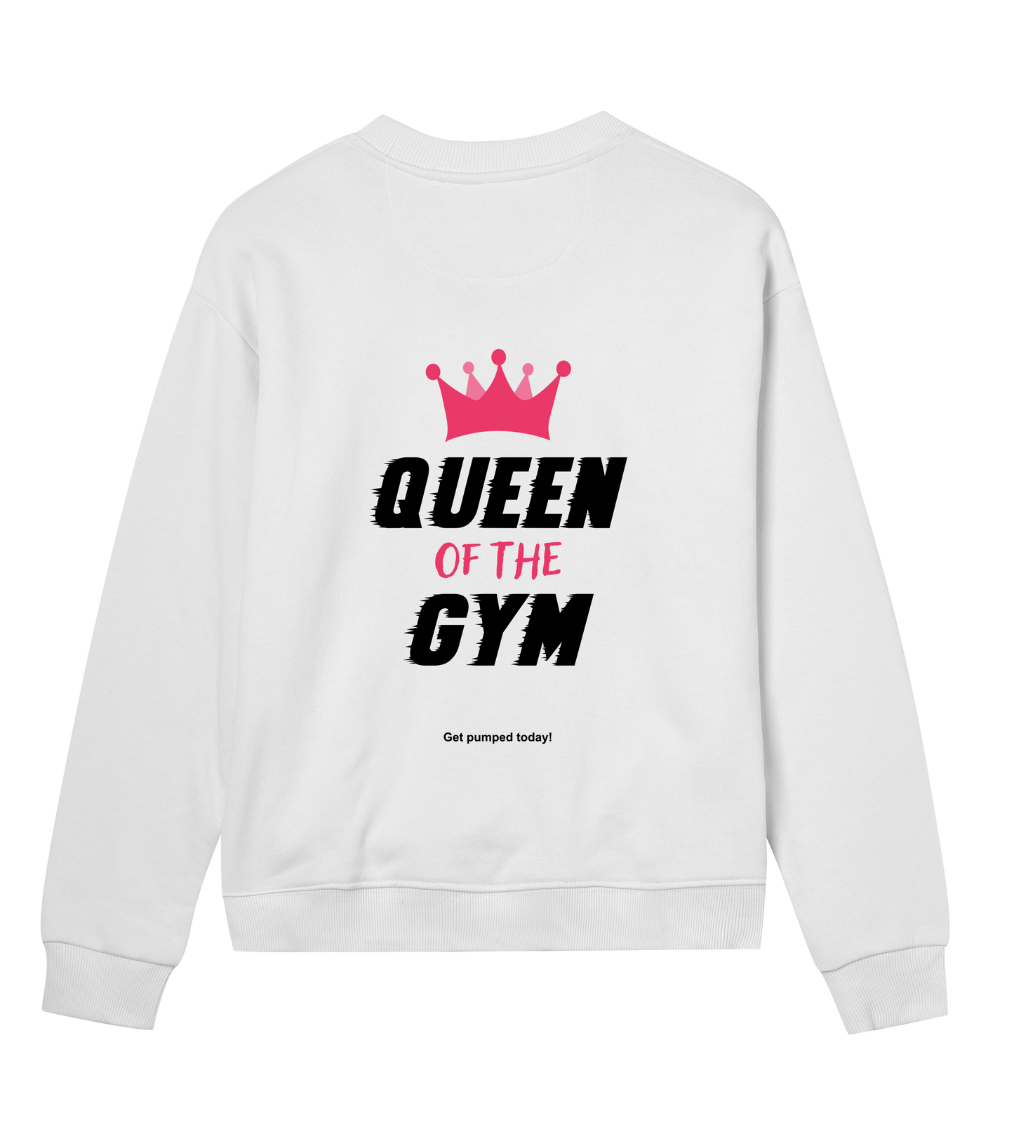 Queen of the gym Sweater - Wit